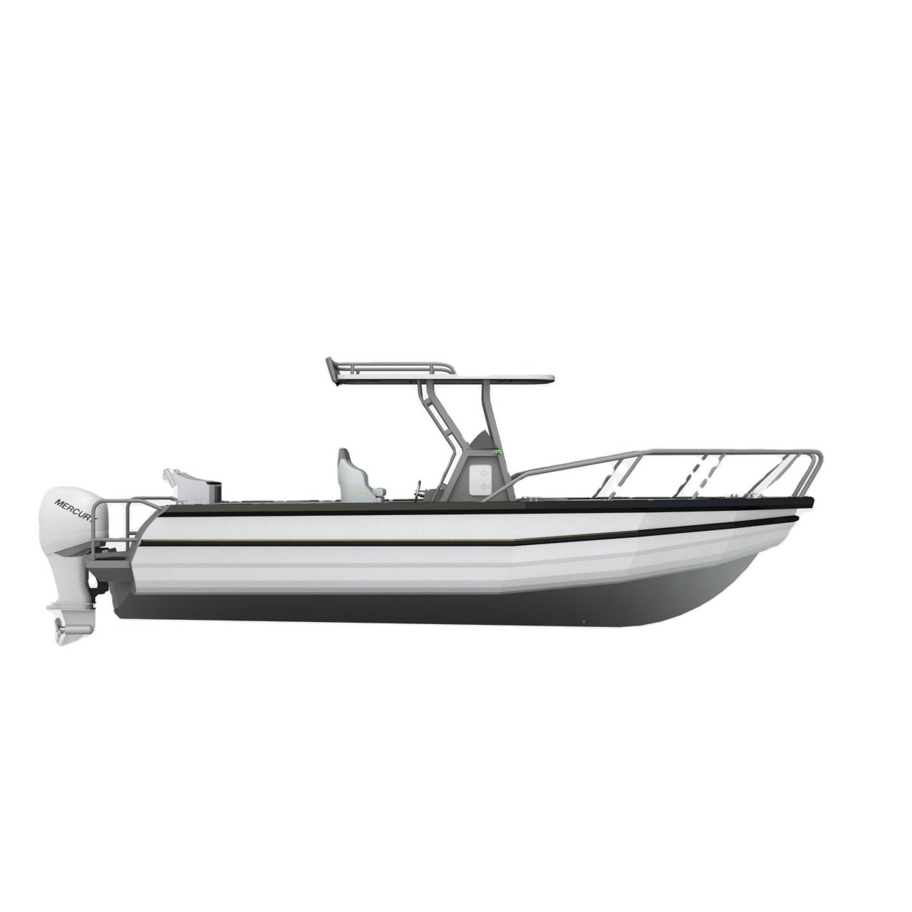 Australia Design 7.5m Easycraft Aluminum Fishing Boat Yacht with Outboard Engine